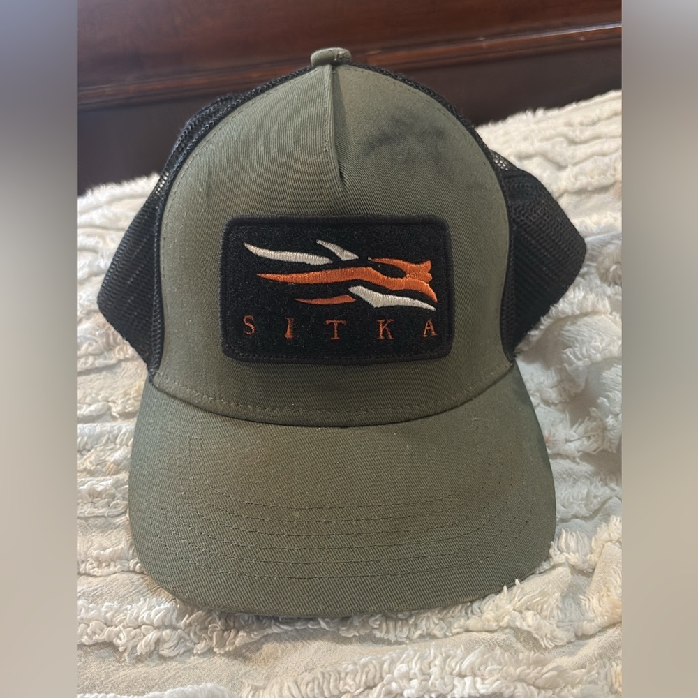 Sitka Olive and Black Mesh Cap
